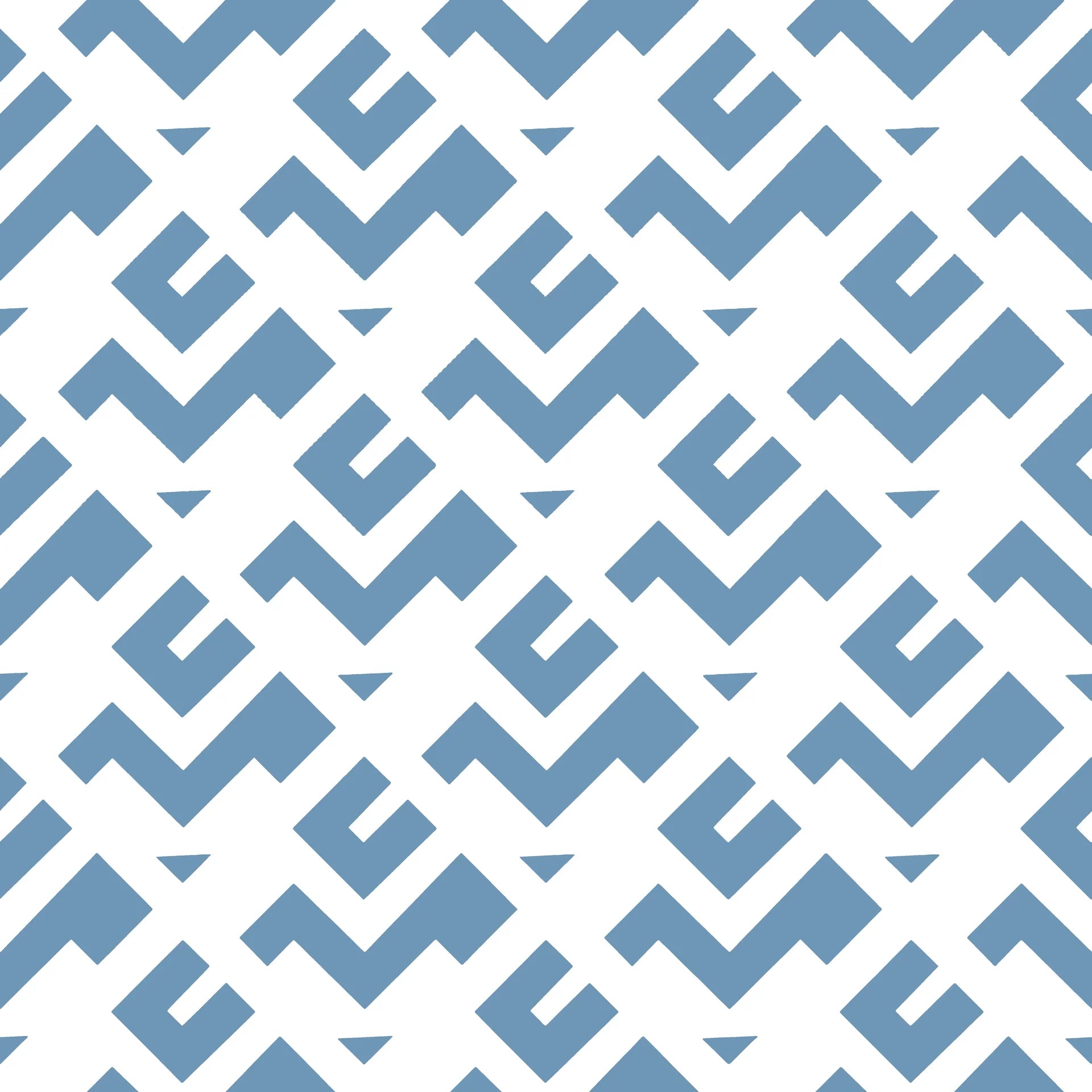 Smooth light blue geometric shapes peel and stick wallpaper - Signal & Edge