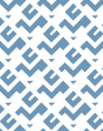 Smooth light blue geometric shapes peel and stick wallpaper - Signal & Edge