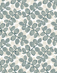 Textured gray botanical leaves peel and stick wallpaper - Silver Dollar