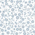 Sky Bloom serene blue floral peel and stick wallpaper