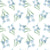 Sky Memory serene blue floral wallpaper
