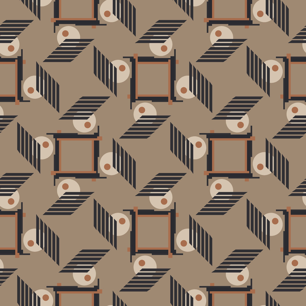 Sliced Radiance modern block wallpaper