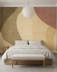 Soft Echo warm earthy abstract adding character to a cozy bedroom