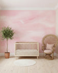Soft Passage delicate pink textured as a feature wall in a bright home office