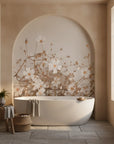 Soft Wash delicate botanical floral adding character to a cozy bedroom