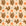 Matte terracotta frond peel and stick wallpaper with orange dots - Spice & Frond