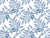 Starfall blue botanical peel and stick wallpaper
