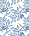 Starfall blue botanical peel and stick wallpaper