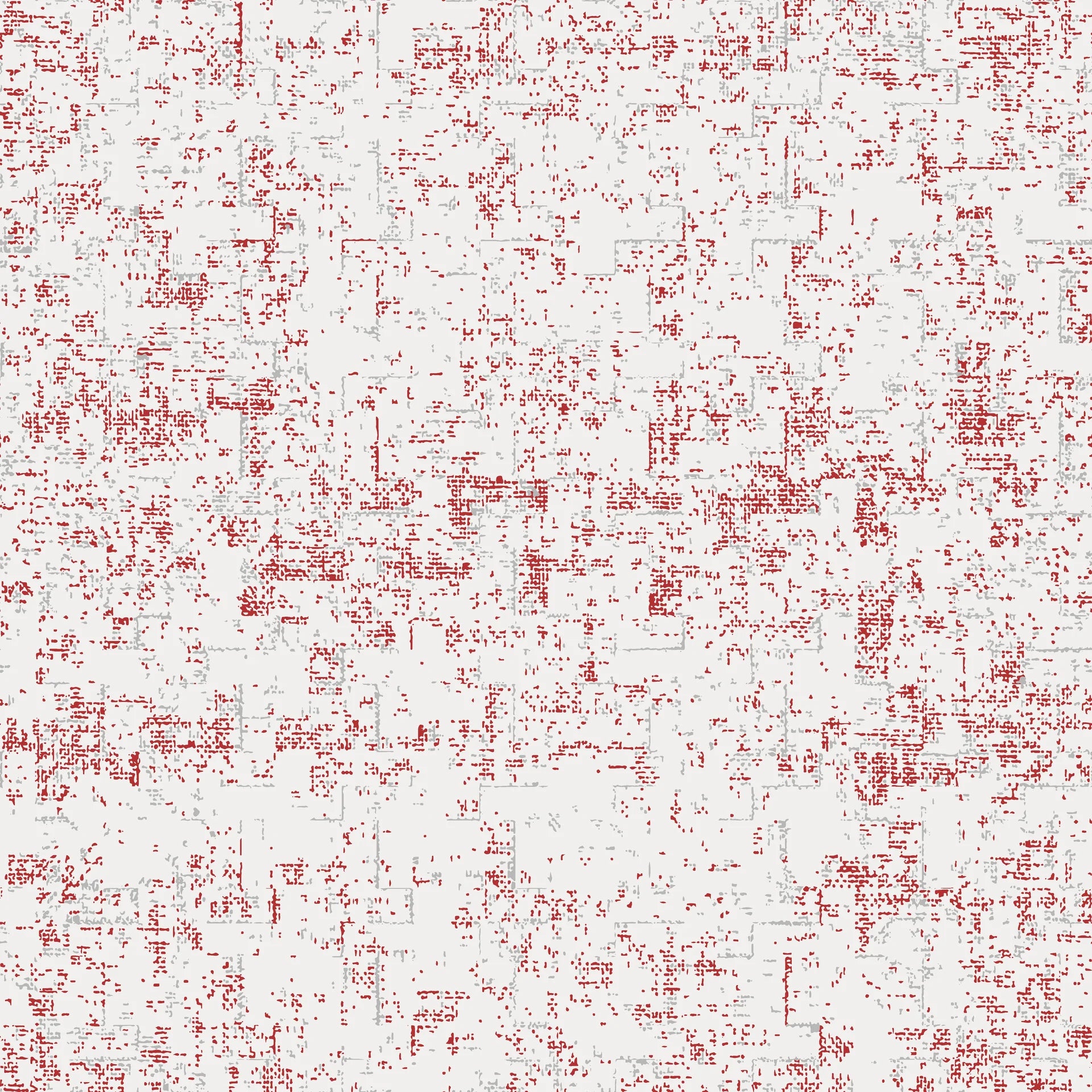 Textured white and red abstract peel and stick wallpaper - Static Field