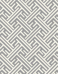 Still Labyrinth grey geometric peel and stick wallpaper