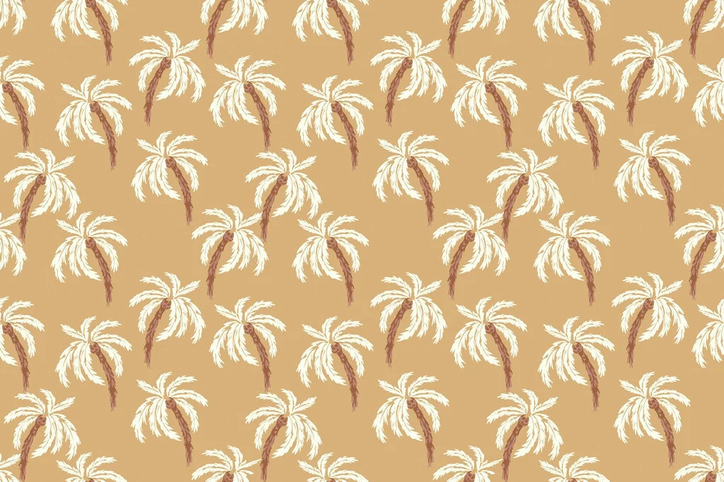 Sun Whispers tropical palm wallpaper