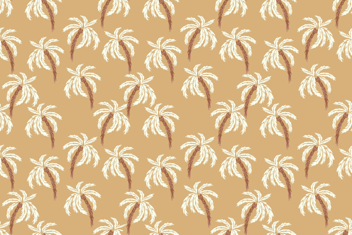 Sun Whispers tropical palm wallpaper