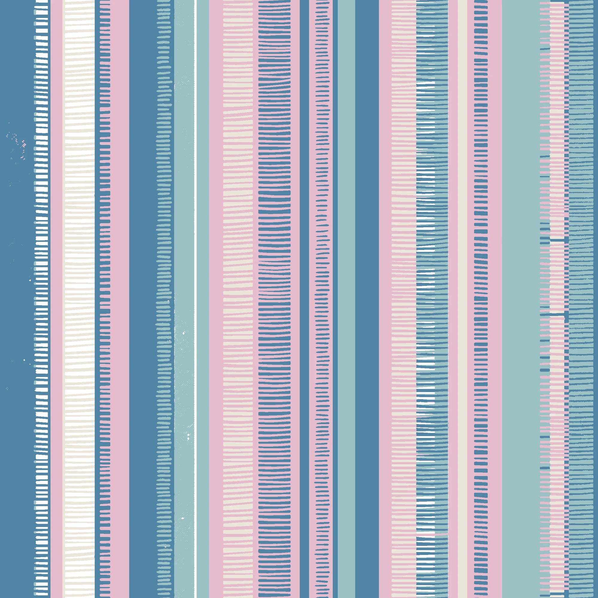 Sunday Stripe pastel hand-drawn stripe wallpaper
