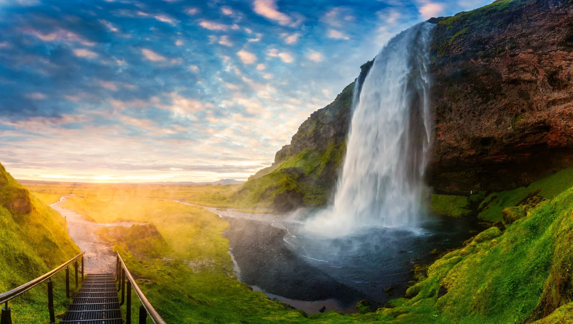 Sunset'S Veil wallpaper featuring nature and landscape elements removable