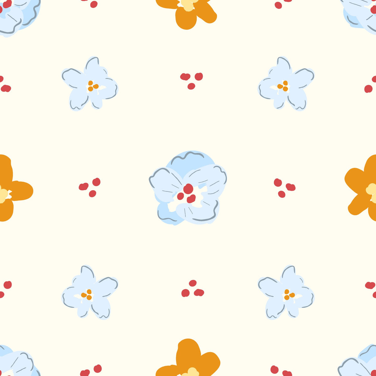 Sweet Bloom meadow sketch wallpaper