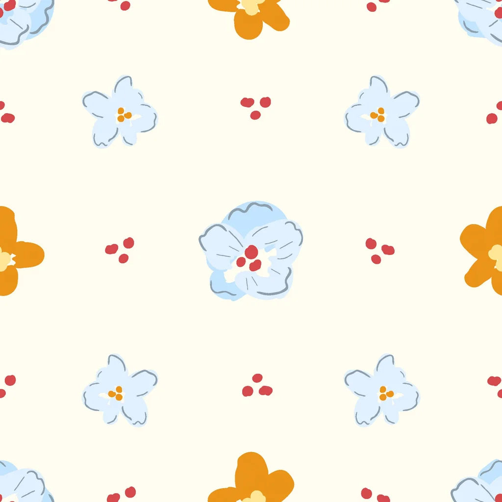 Pink summer popsicle floral treat peel and stick wallpaper -Sweet Bloom