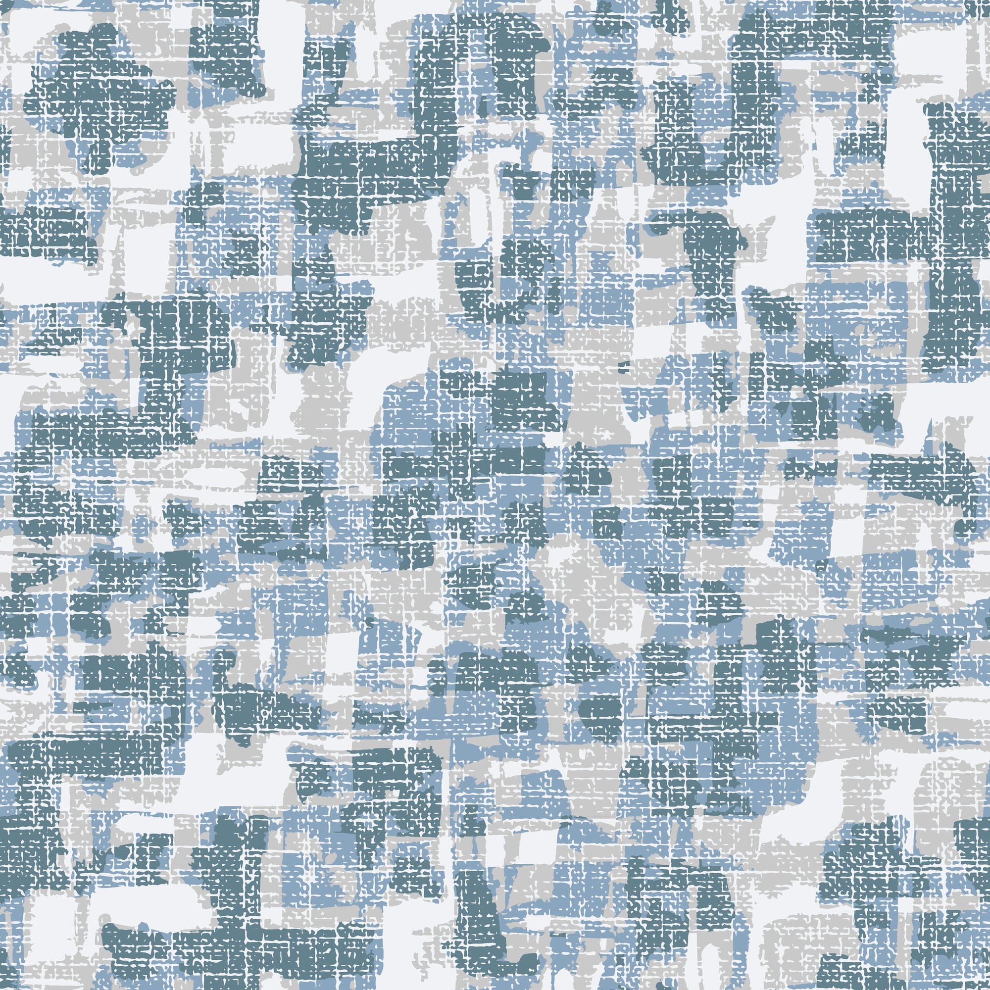 Textured layered teal woven linen abstract peel and stick wallpaper - Teal Loom creating ambiance in a bathroom