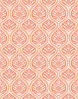 Pink and peach traditional floral damask self-adhesive wallpaper, named Tender Bloom