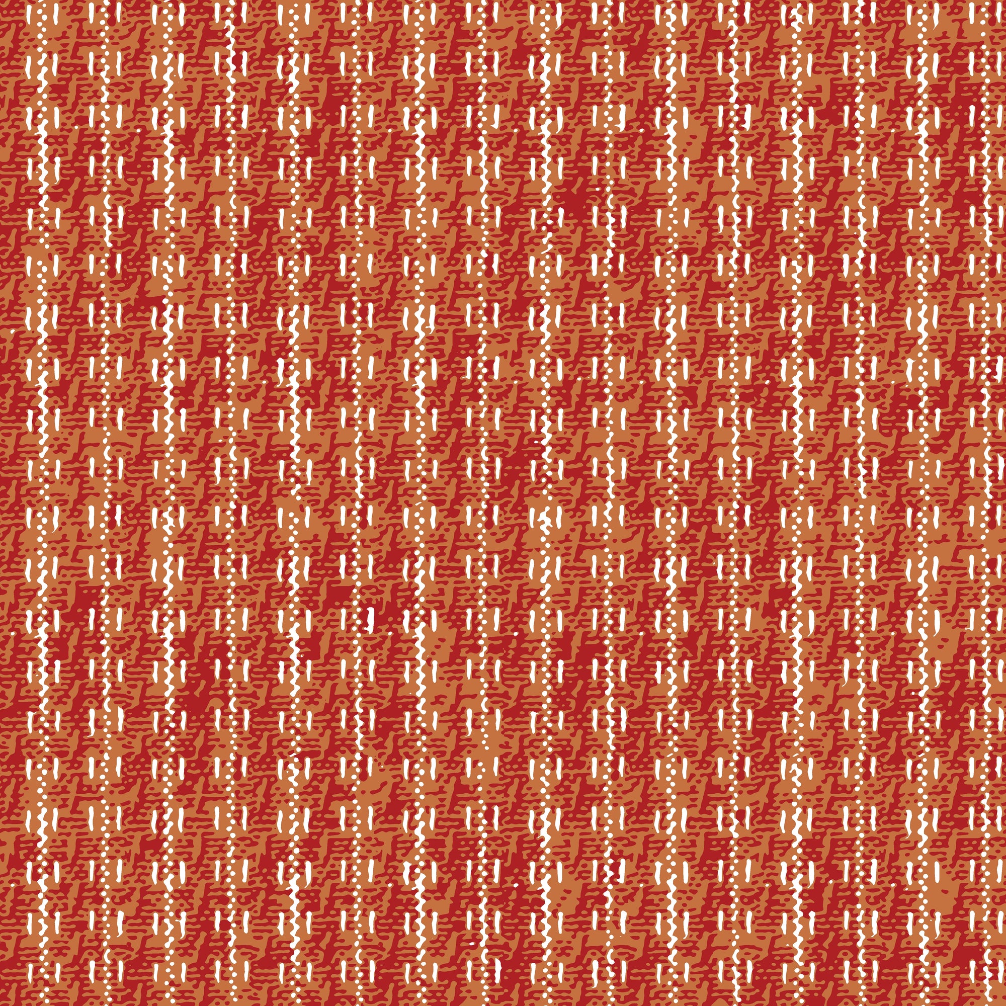 Textured terracotta woven houndstooth brick peel and stick wallpaper - Terracotta Relic creating ambiance in a bathroom