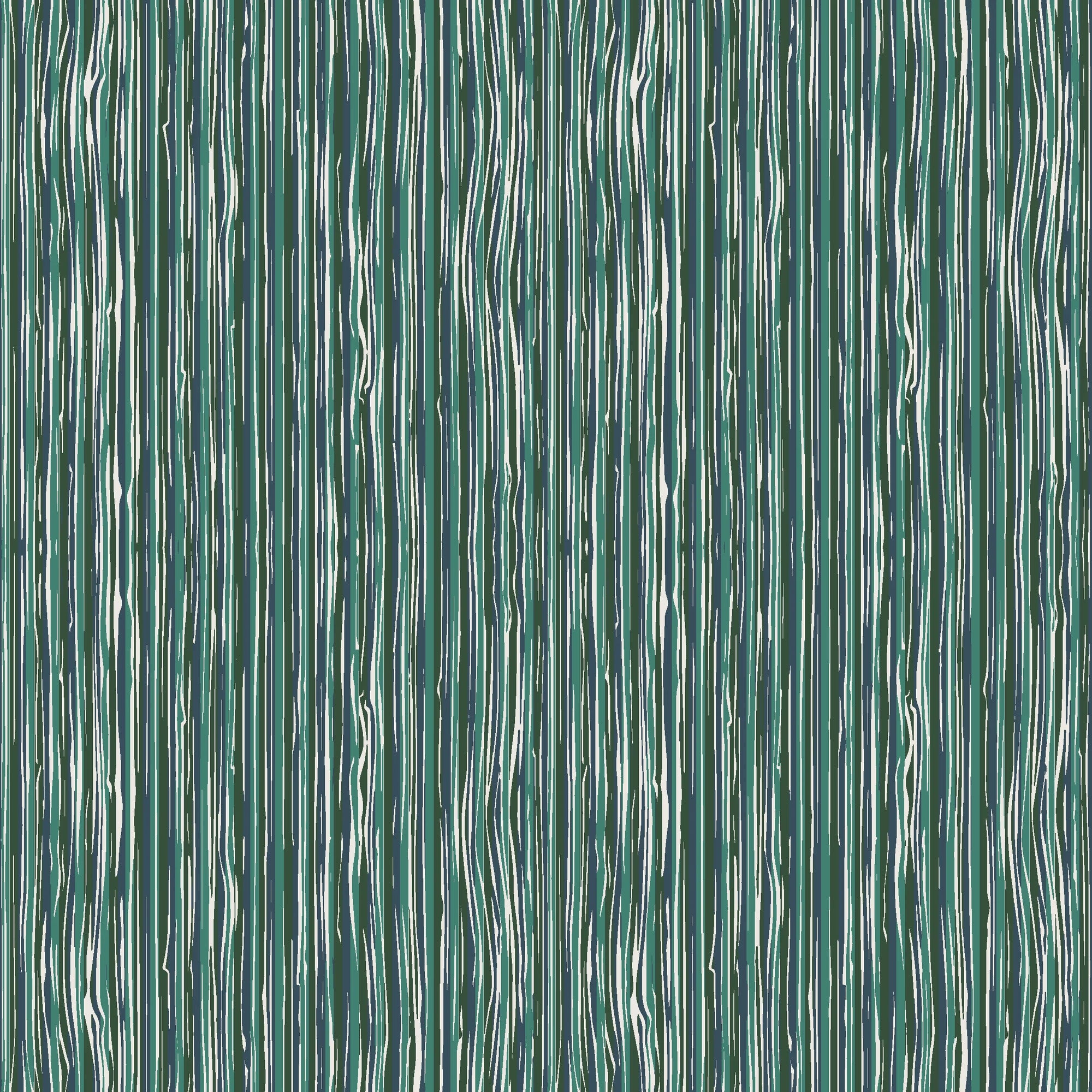 Tidal Grain green vertical woodgrain wallpaper