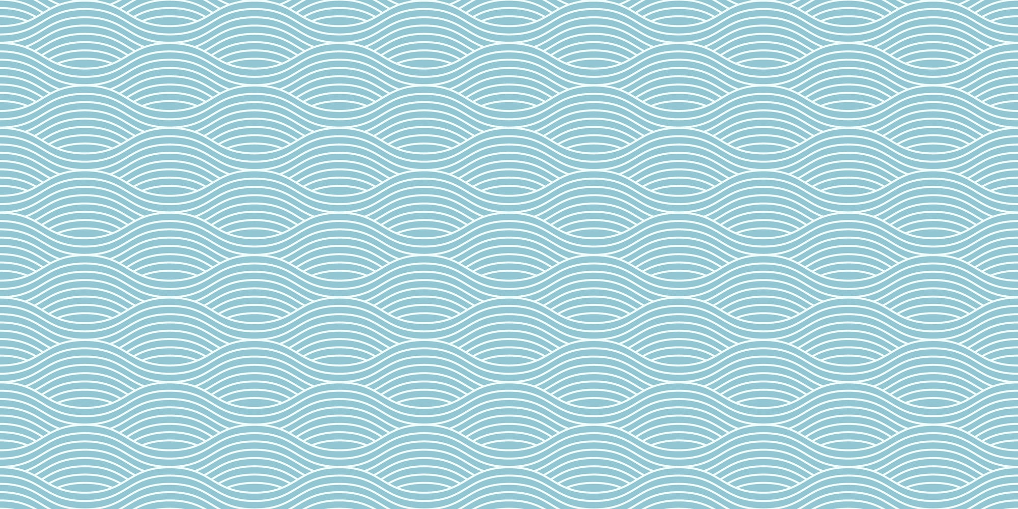 Smooth peel and stick wallpaper with blue geometric waves - Tidal Hum