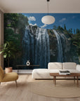 Layered waterfall or terrain showing natural power removable wallpaper