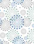 Turning Blue coastal dot peel and stick wallpaper