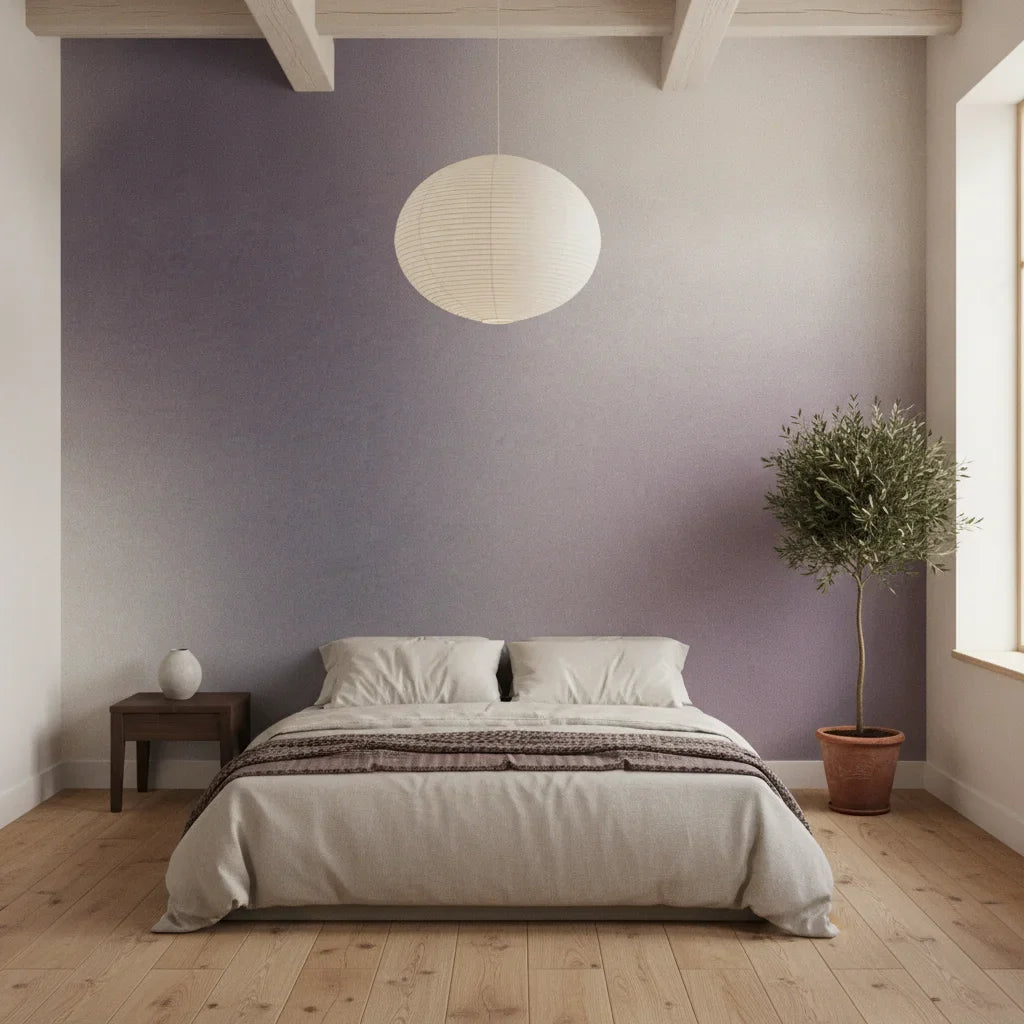 Twilight Shift moody grey gradient in a warm and inviting living room