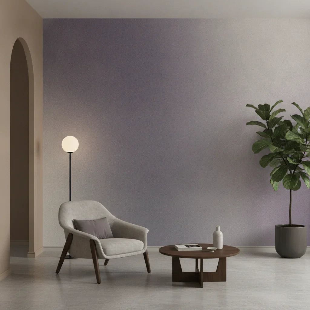 Twilight Shift moody grey gradient adding character to a cozy bedroom
