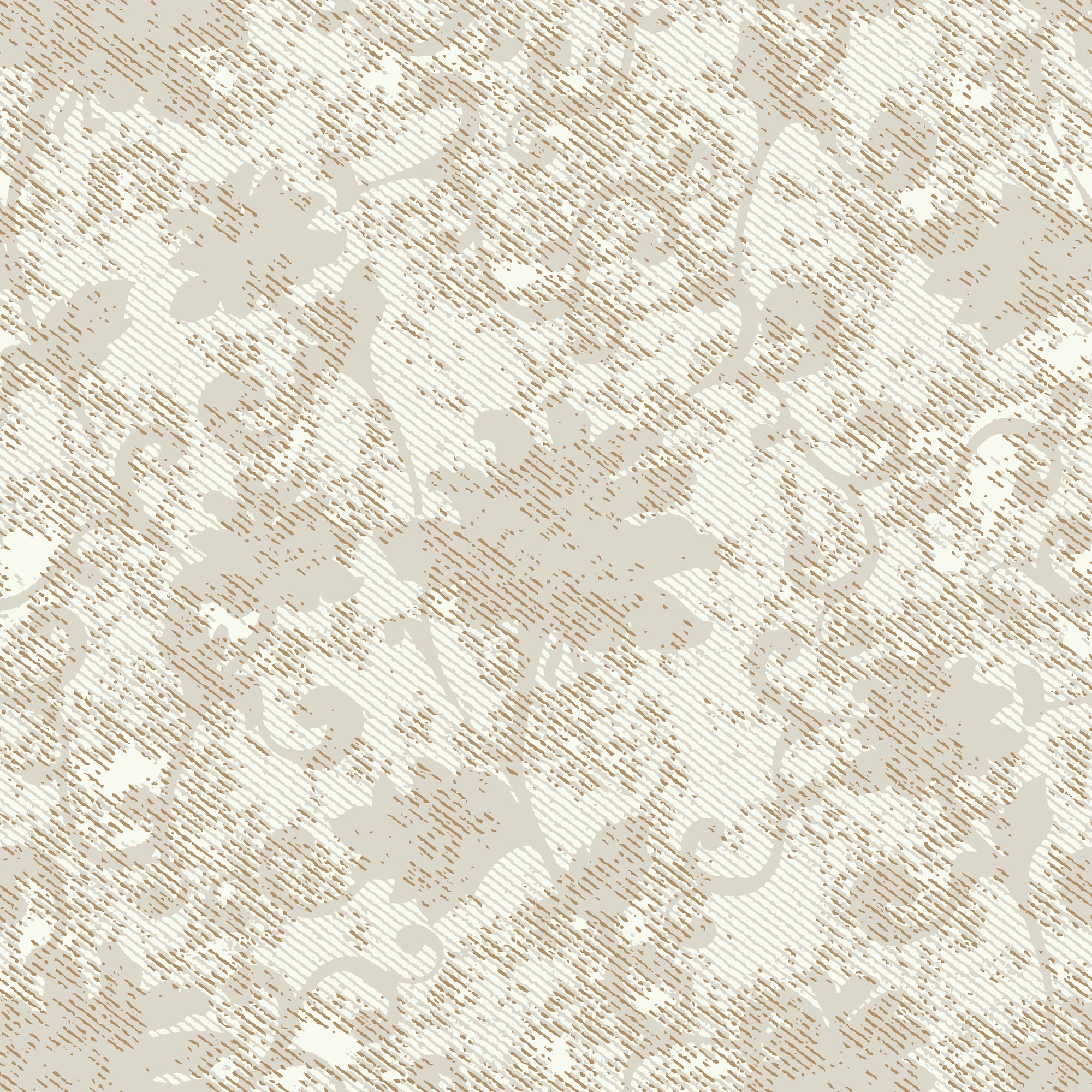 Textured cream tonal damask scroll neutral peel and stick wallpaper - Veiled Sand creating ambiance in a bathroom