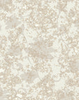 Textured cream tonal damask scroll neutral peel and stick wallpaper - Veiled Sand creating ambiance in a bathroom