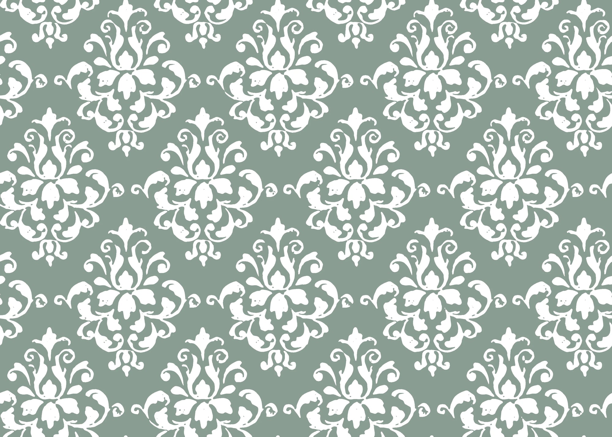Verdant Damask elegant green damask wallpaper