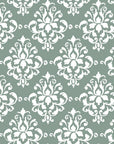 Verdant Damask elegant green damask wallpaper