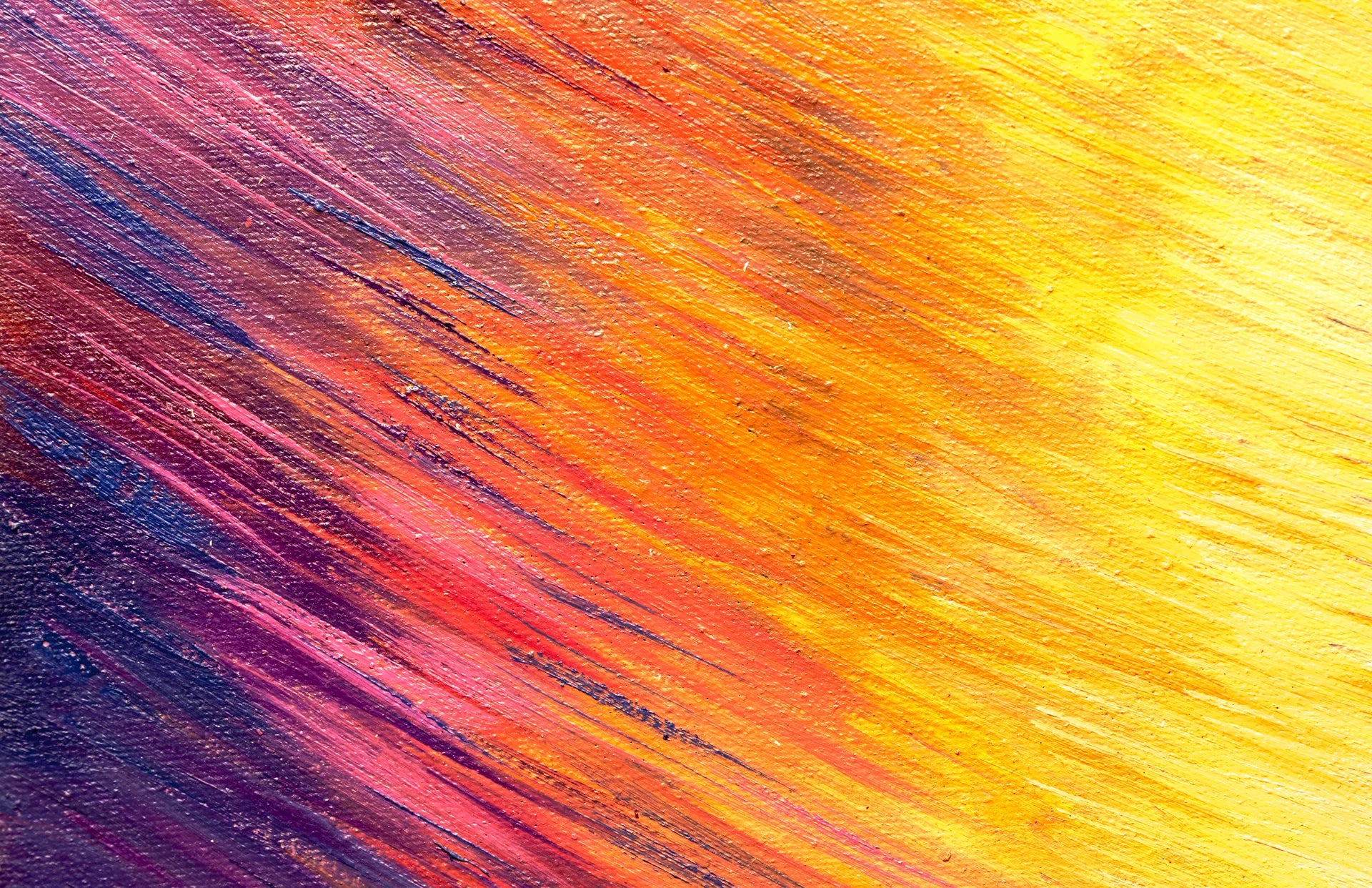 Violet & Ember vibrant sunset abstract wallpaper creating ambiance in a serene bathroom