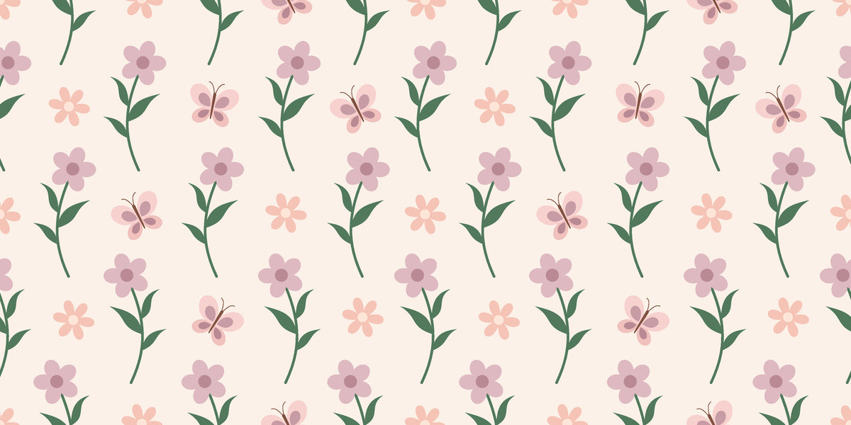 White outdoor camping adventure gear pattern peel and stick wallpaper -Violet Meadow