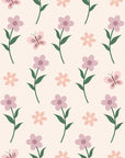 White outdoor camping adventure gear pattern peel and stick wallpaper -Violet Meadow