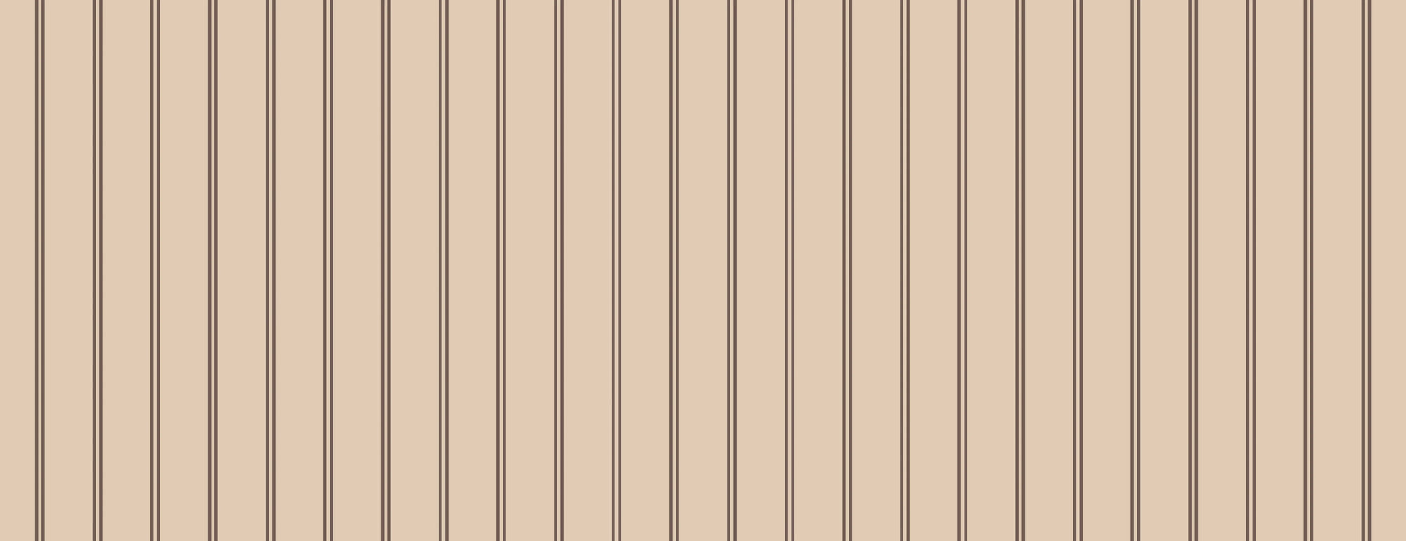 Textured tan ticking stripe peel and stick wallpaper - Warm Ticking