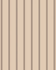 Textured tan ticking stripe peel and stick wallpaper - Warm Ticking