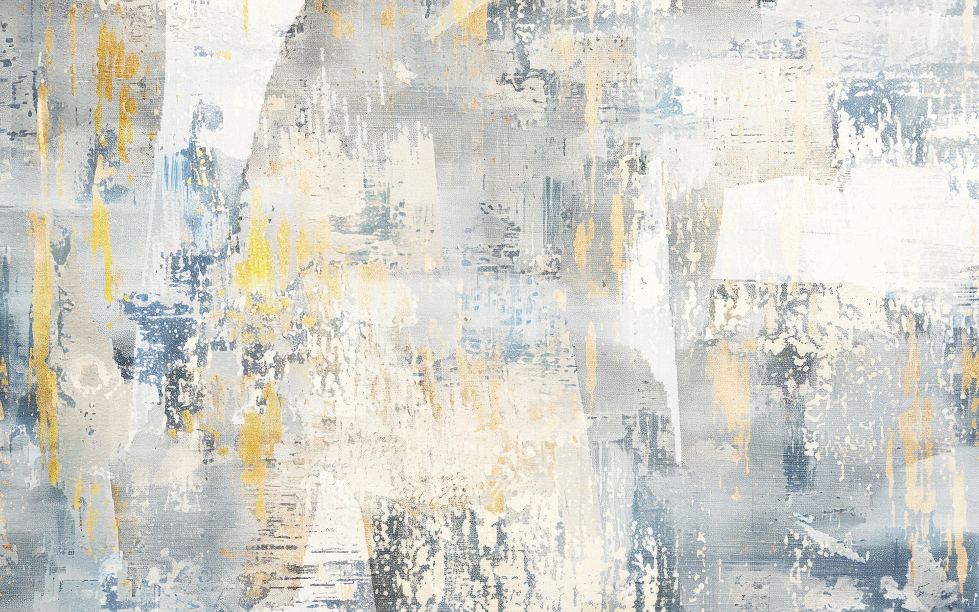 Textured grey and gold abstract peel and stick wallpaper - Weathered Gold