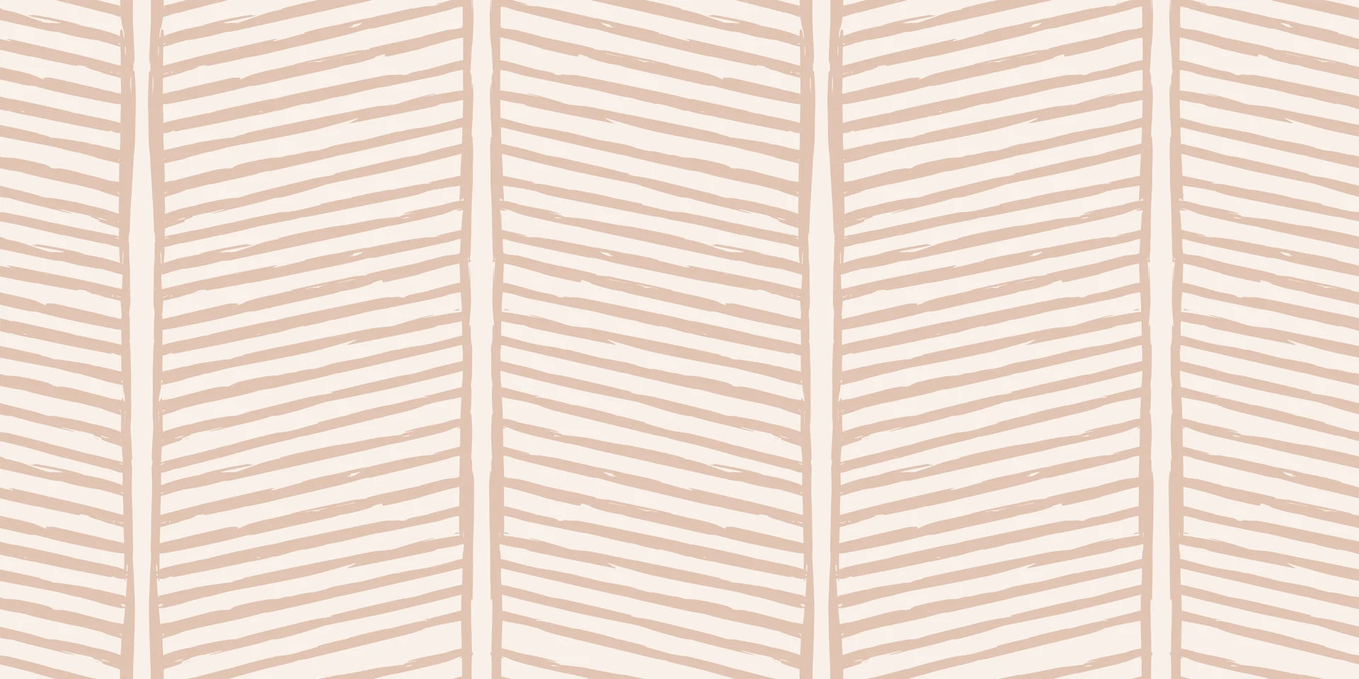 Linen-like blush herringbone line peel and stick wallpaper - Woven Blush