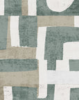 Textured sage green patchwork peel and stick wallpaper - Woven Patchwork