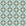 Andalusian Court Emerald encaustic tile wallpaper in emerald and gold