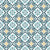 Andalusian Court Peacock encaustic tile wallpaper in peacock blue and gold