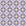 Andalusian Court Plum encaustic tile wallpaper in plum and gold