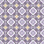 Andalusian Court Plum encaustic tile wallpaper in plum and gold