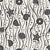 Apricot Tides Charcoal coastal seashell wallpaper in charcoal and oat