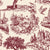 Arcadian Reverie Claret pastoral toile wallpaper in claret and cream