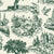 Arcadian Reverie Hunter pastoral toile wallpaper in hunter green and ivory