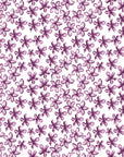 Blazing Petal Plum hibiscus floral wallpaper in plum and orchid