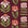 Bohemian Daisy Oxblood retro floral wallpaper in oxblood, coral and blush